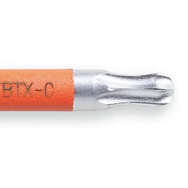Beta Tools (Article# 97BTX-C 09) T9 Colored Offset Torx Key with Ball End, Yellow - BT 971609 Beta Tools