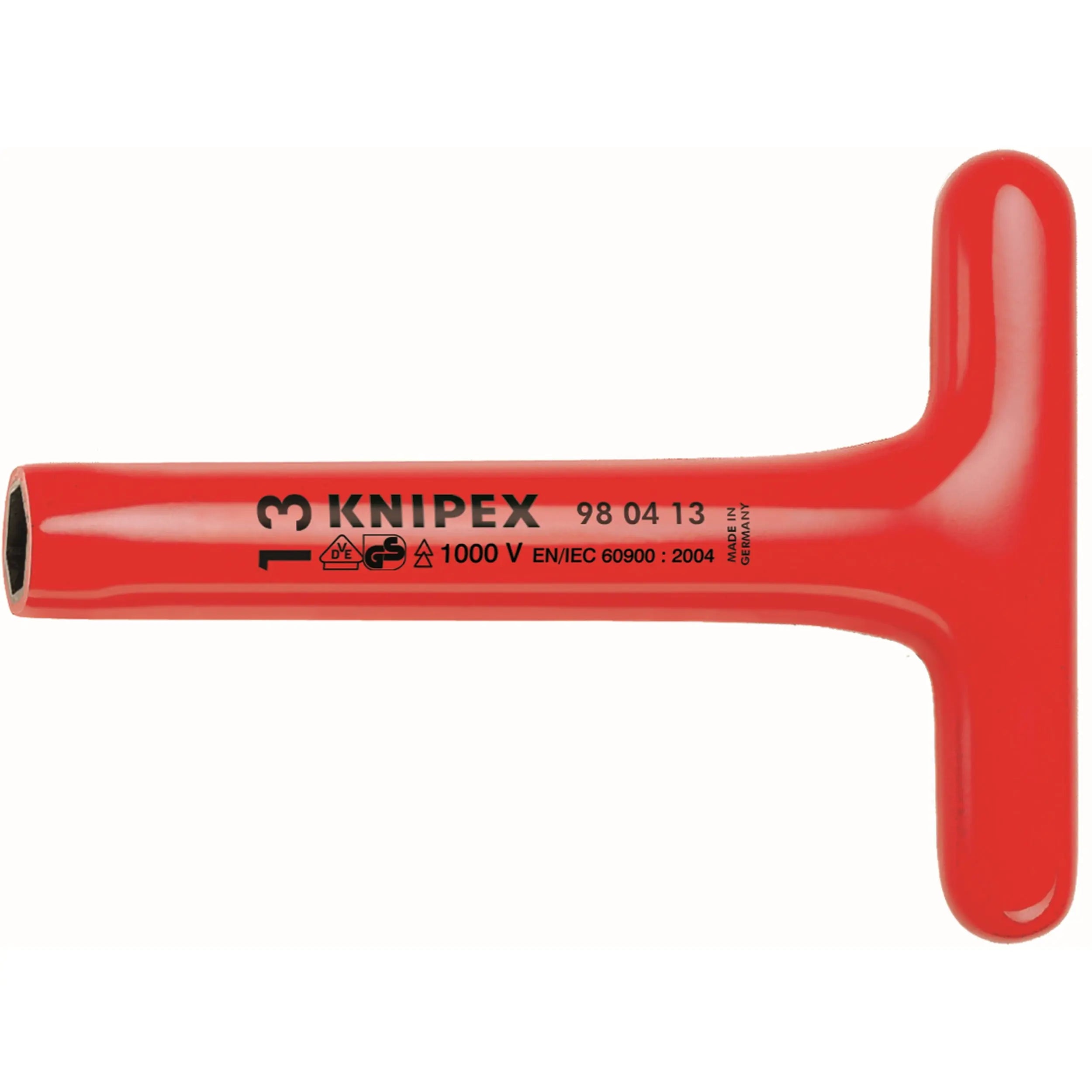 Knipex 98 04 19 KN | T-Socket Wrench, 19 mm, 1000V Insulated Knipex