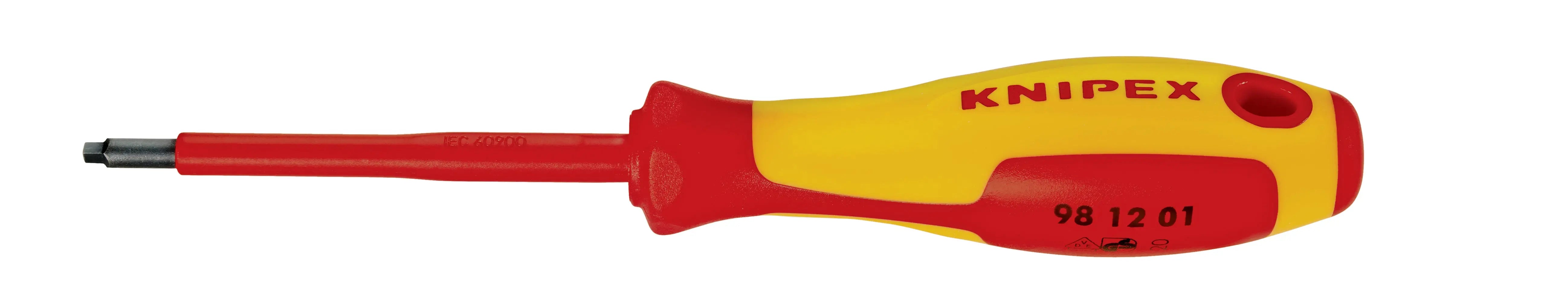 Knipex 98 12 01 KN | R1 square drive screwdriver, 3 1/8" Shaft Knipex