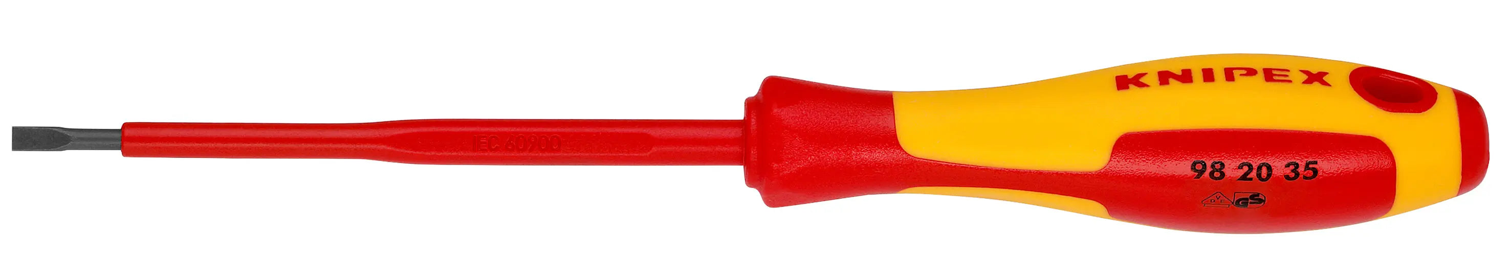 Knipex 98 20 35 KN | 1/8" slotted screwdriver, 4" Shaft Knipex