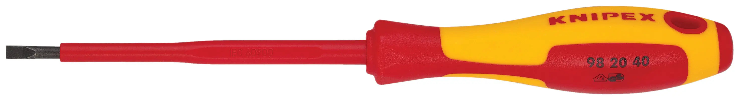 Knipex 98 20 40 KN | 5/32" slotted screwdriver, 4" Shaft Knipex