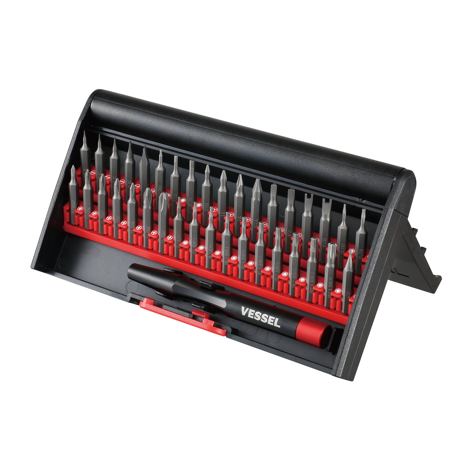 Vessel Tools Interchangeable Precision Screwdriver with 36 Piece Bits - VL 9836U