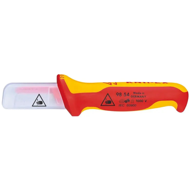 Knipex 1000V Insulated Cable Knife, 7-1/2 in - KN 98 54 SB Knipex