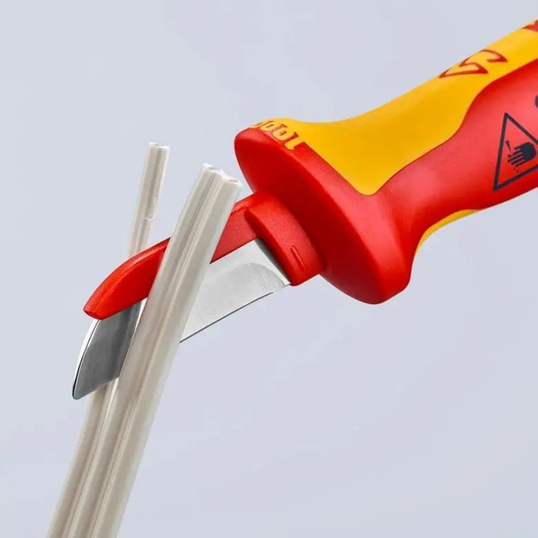 Knipex 1000V Insulated Cable Knife, 7-1/2 in - KN 98 54 SB Knipex