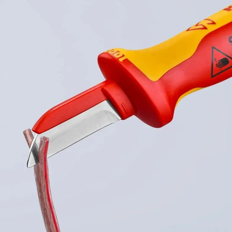 Knipex 1000V Insulated Cable Knife, 7-1/2 in - KN 98 54 SB Knipex