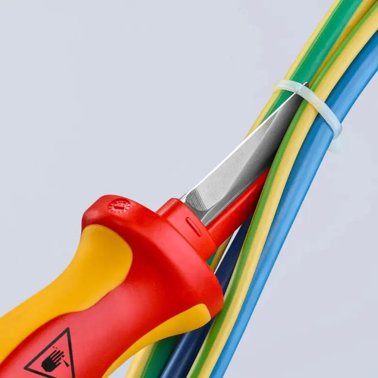 Knipex 1000V Insulated Cable Knife, 7-1/2 in - KN 98 54 SB Knipex