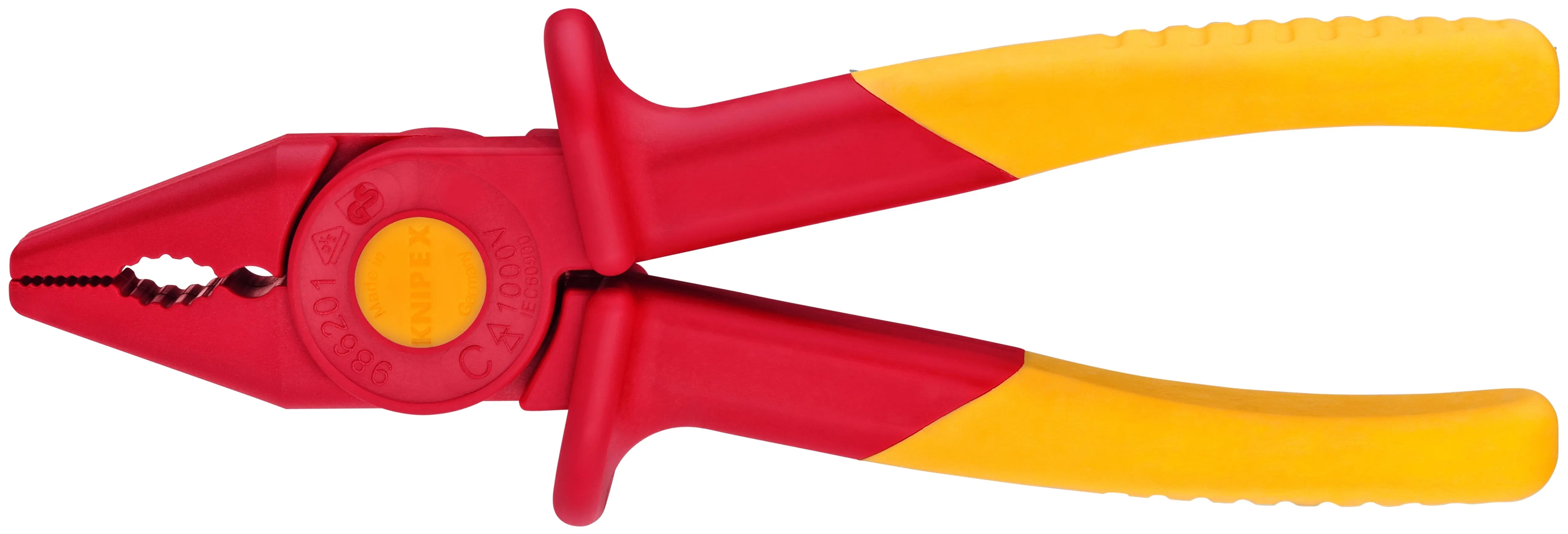 Knipex 98 62 01 KN | Flat Nose Pliers, Plastic, 1000V Insulated Knipex