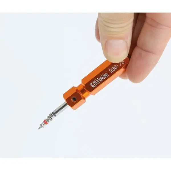 Beta Tools (Article# 986 48) Tire Valve Screwdriver, Short Model - BT 9860048 Beta Tools