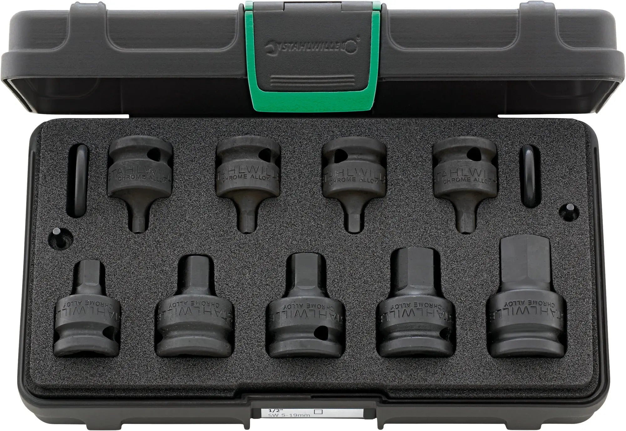 Stahlwille Set of 13 1/2 in Drive Inhex Impact Socket - ST 96231501 Stahlwille