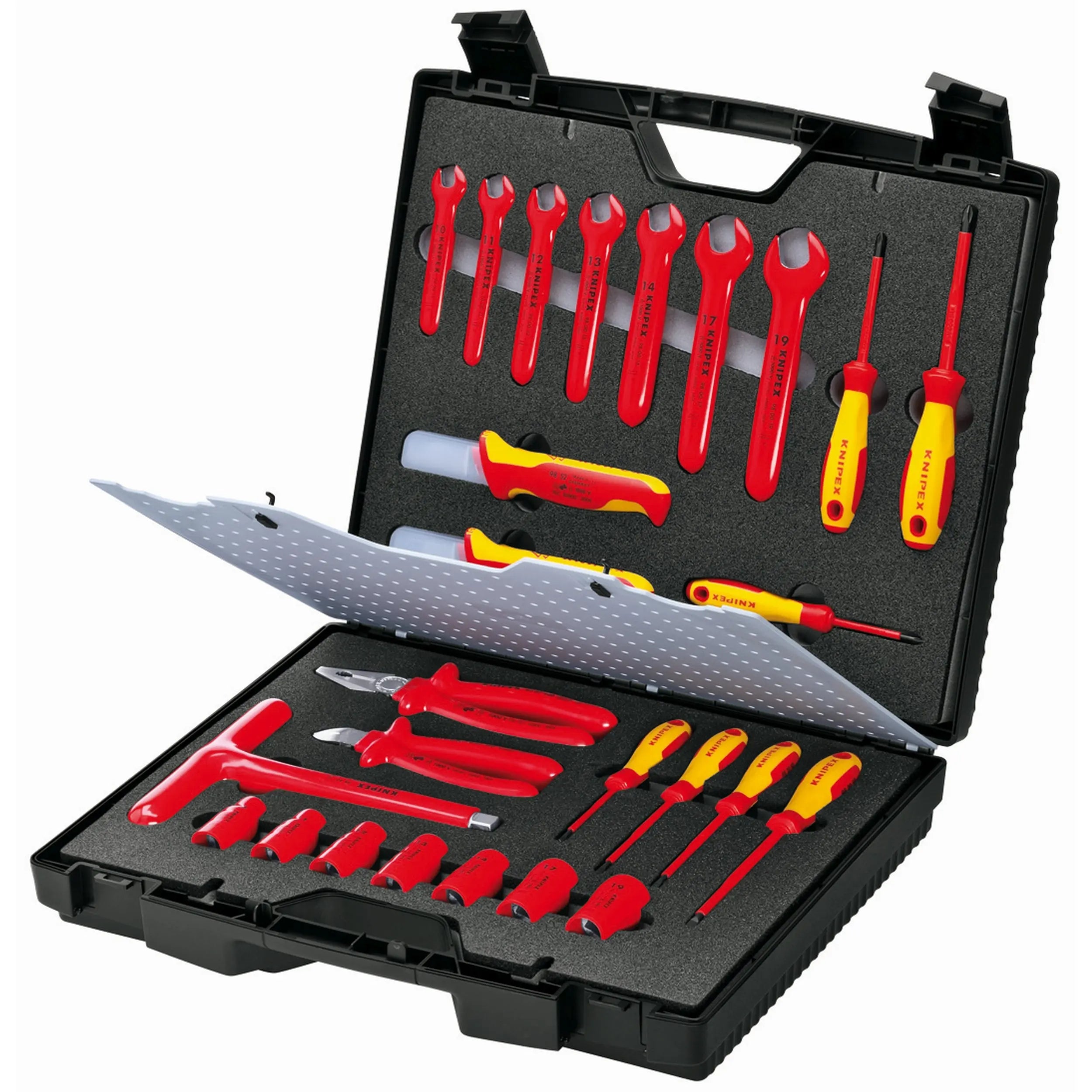 Knipex 98 99 12 KN | 26 Pc Standard Tool Kit, 1000V Insulated Knipex