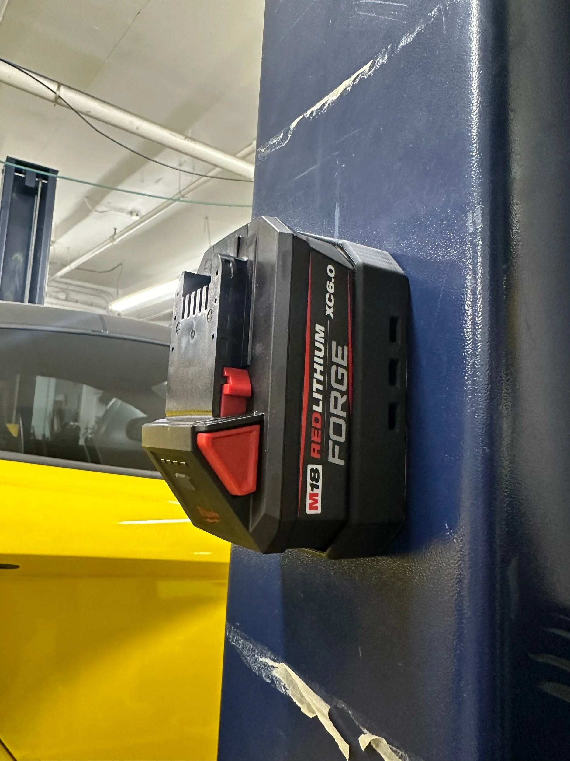 STS Auto Design Milwaukee Style M18 6.0 Forge Magnetic Battery Cover - MW1860FBK