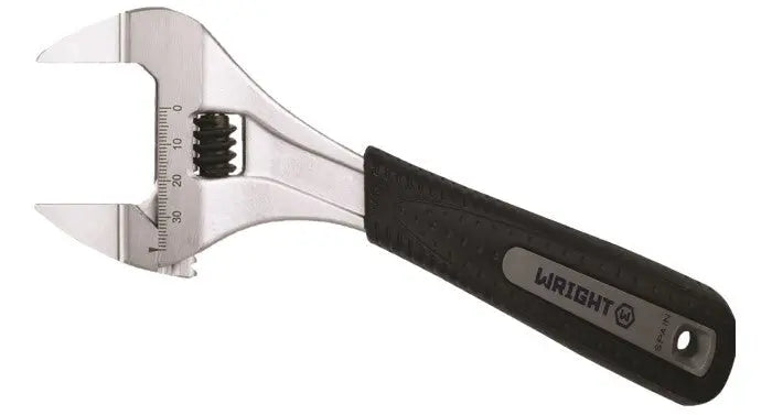 Wright Tool Cushion Grip Chrome Slim Jaw Adjustable Wrench, 6 in, Maximum Capacity 1-3/8 in - WT 9AG06X