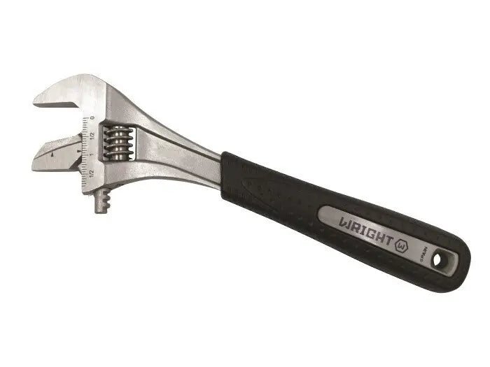 Wright Tool Cushion Grip Chrome Reversible Jaw Adjustable Wrench, 6 in - WT 9AG06R