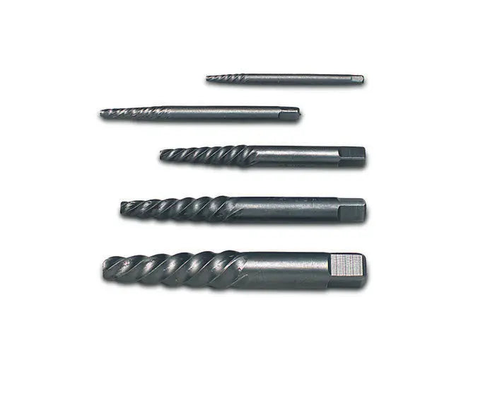 Wright Tool Set of 5 Spiral Thread Screw Extractor - WT 9G95202