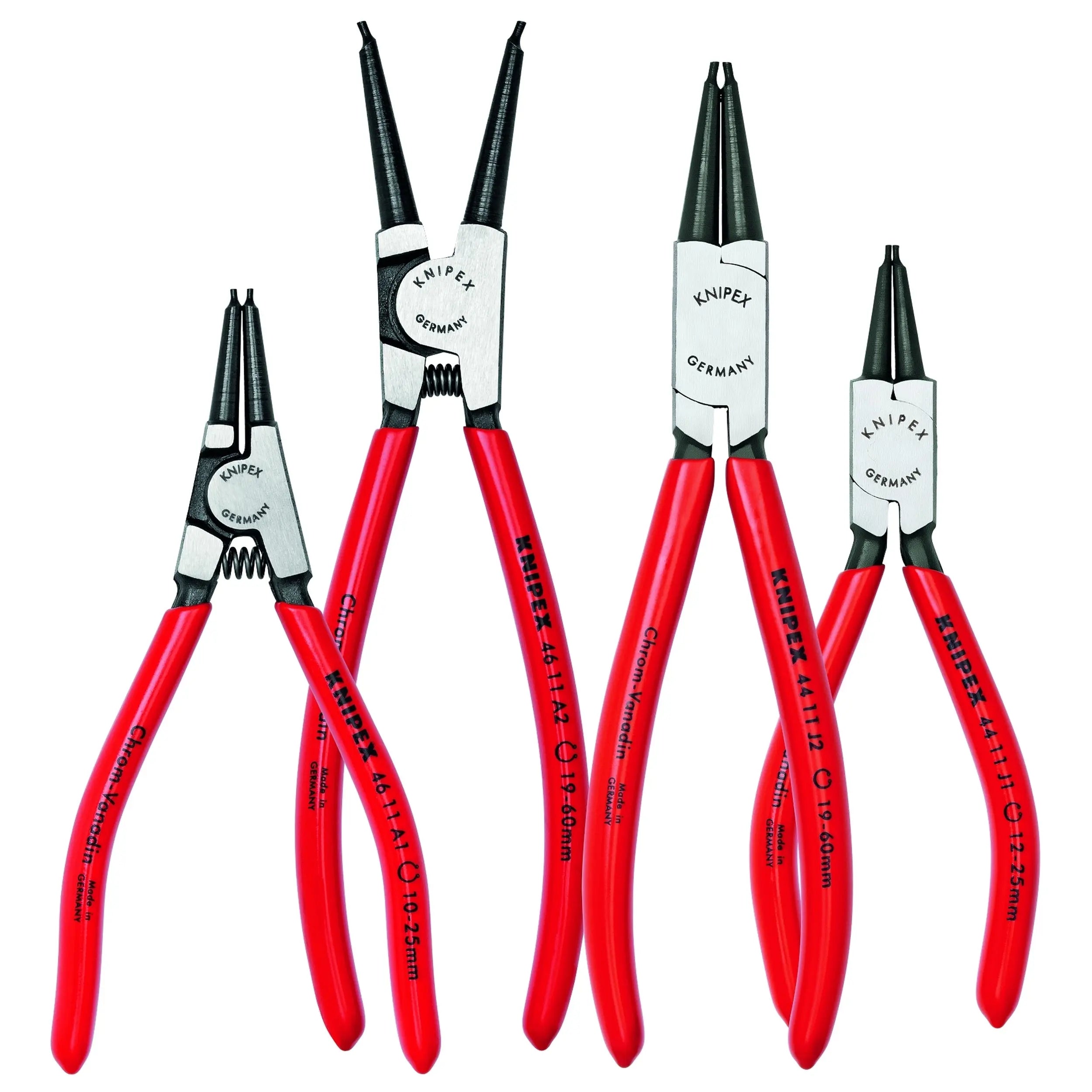 Knipex 9K 00 19 51 US KN | 4 Pc Circlip Set In Pouch Knipex