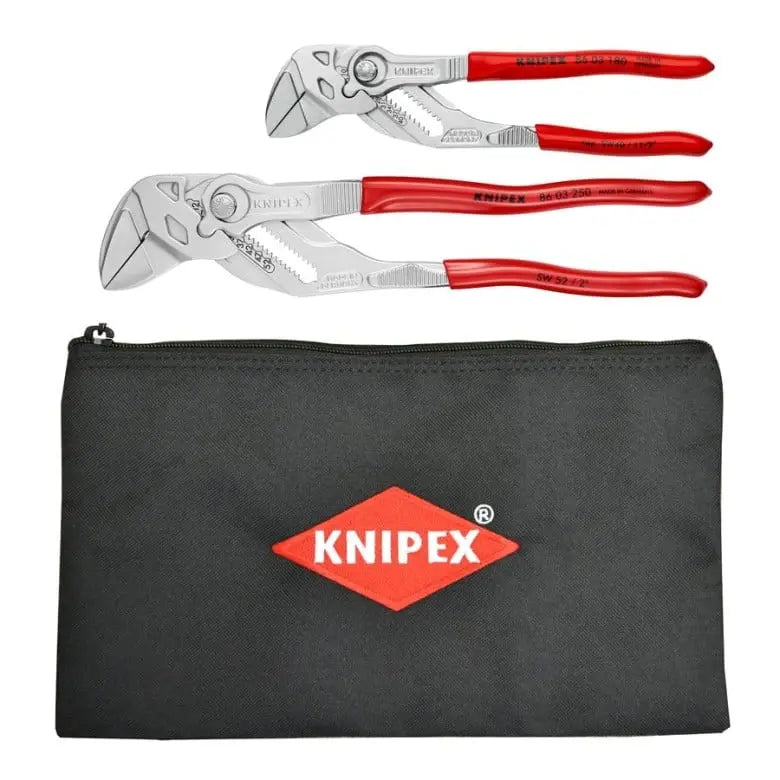 Knipex Set of 2 Pliers Wrench with Keeper Pouch, 7-1/4, 10 in - KN 9K 00 80 109 US Knipex