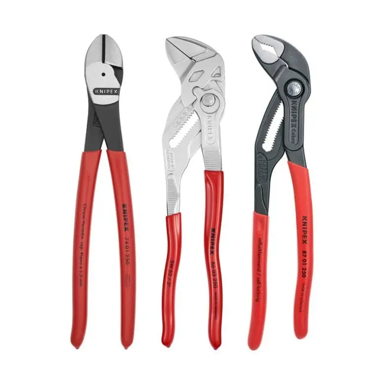 Knipex Set of 3 Pliers, 10 in - KN 9K 00 80 117 US Knipex