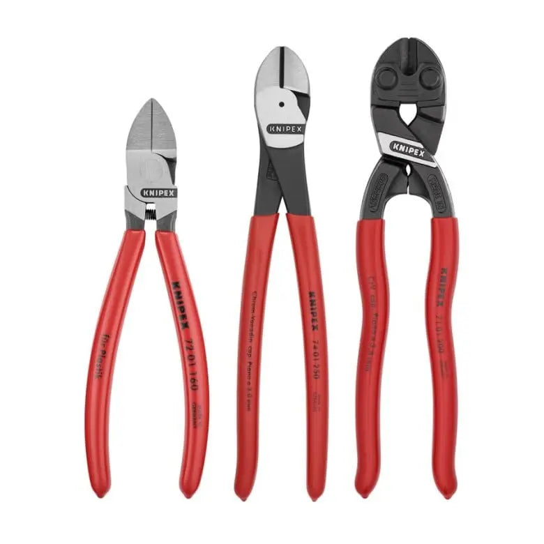 Knipex Set of 3 Cutting Plier with 10 Piece Tool Holder - KN 9K 00 80 137 US Knipex