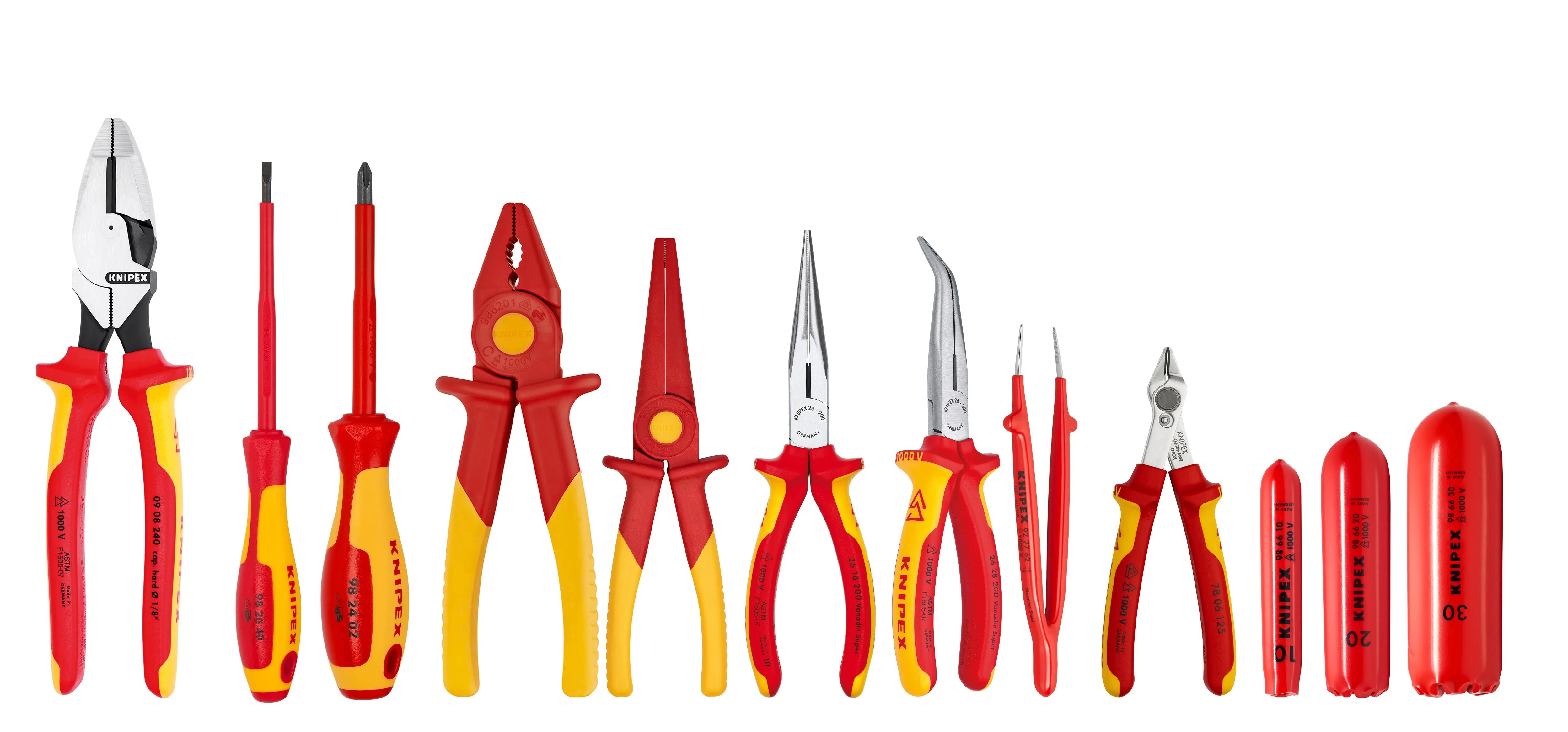KNIPEX 9K 00 80 168 US | 12 Pc 1000V Insulated Electrical Vehicle (EV) Set Knipex