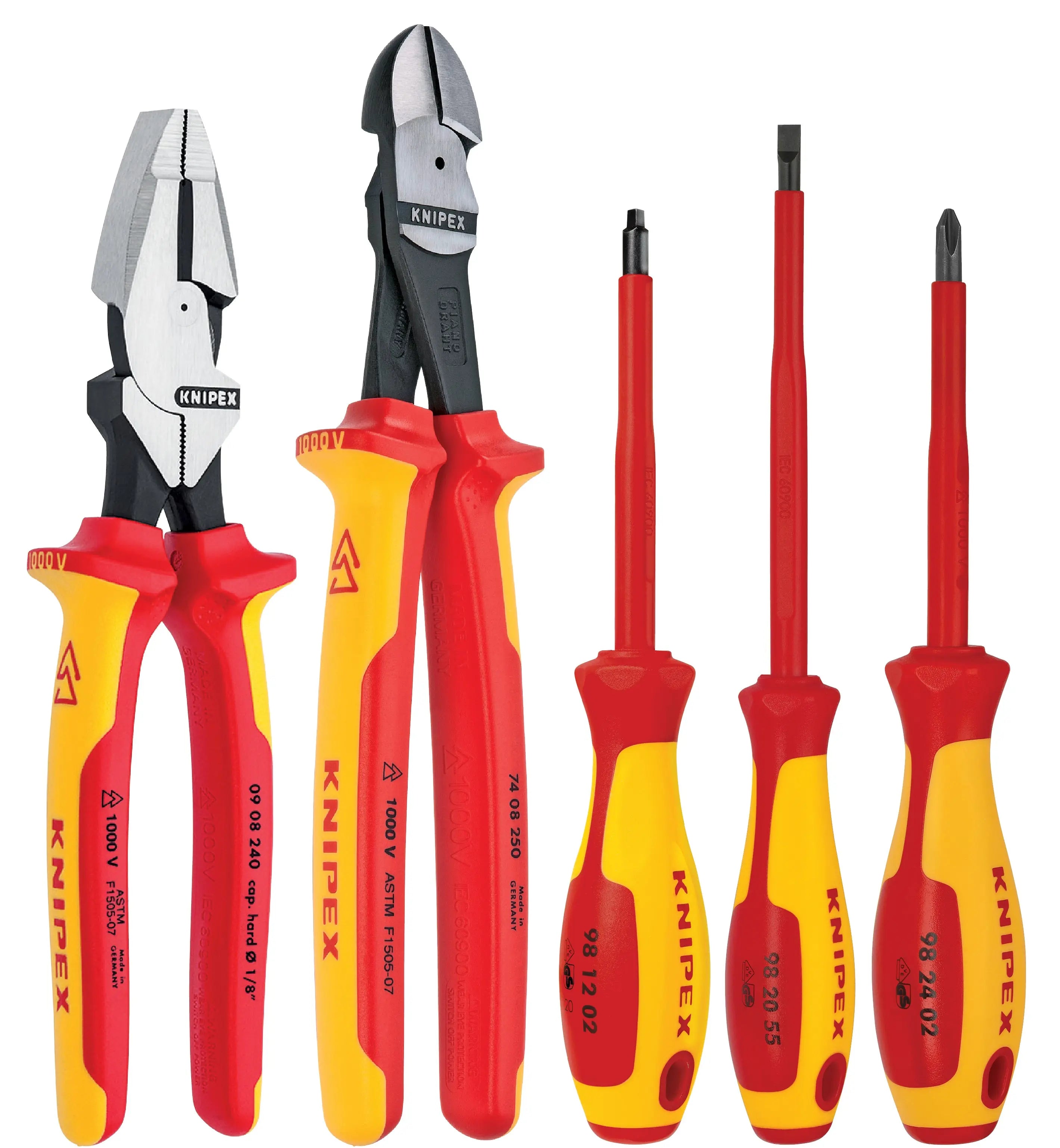 Knipex 9K 98 98 22 US KN | 5 Pc Pliers/Screwdriver Tool Set, 1000V Insulated Knipex