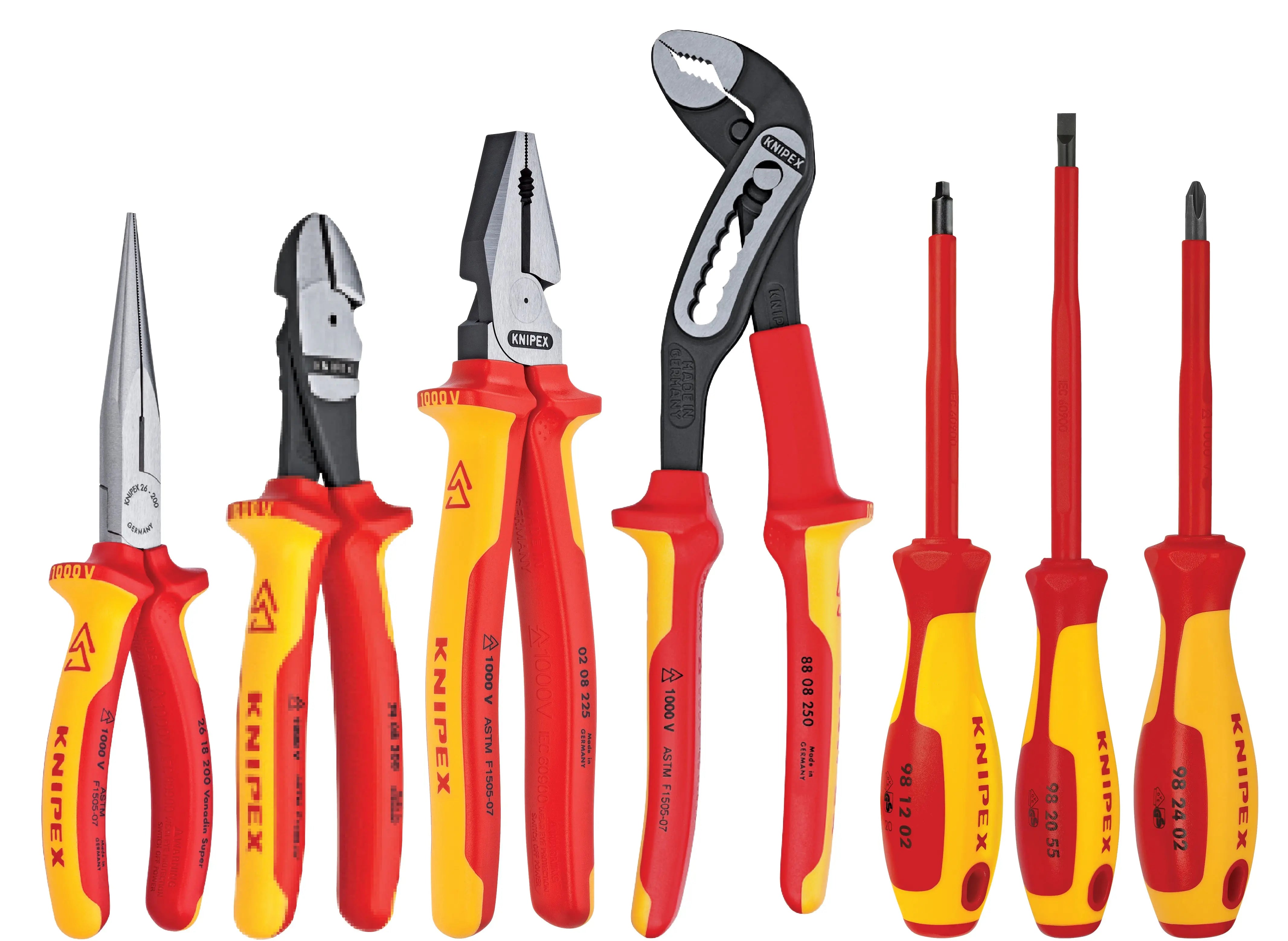 Knipex 9K 98 98 25 US KN | 7 Pc Pliers/Screwdriver Tool Set, 1000V, Nylon Pouch Knipex