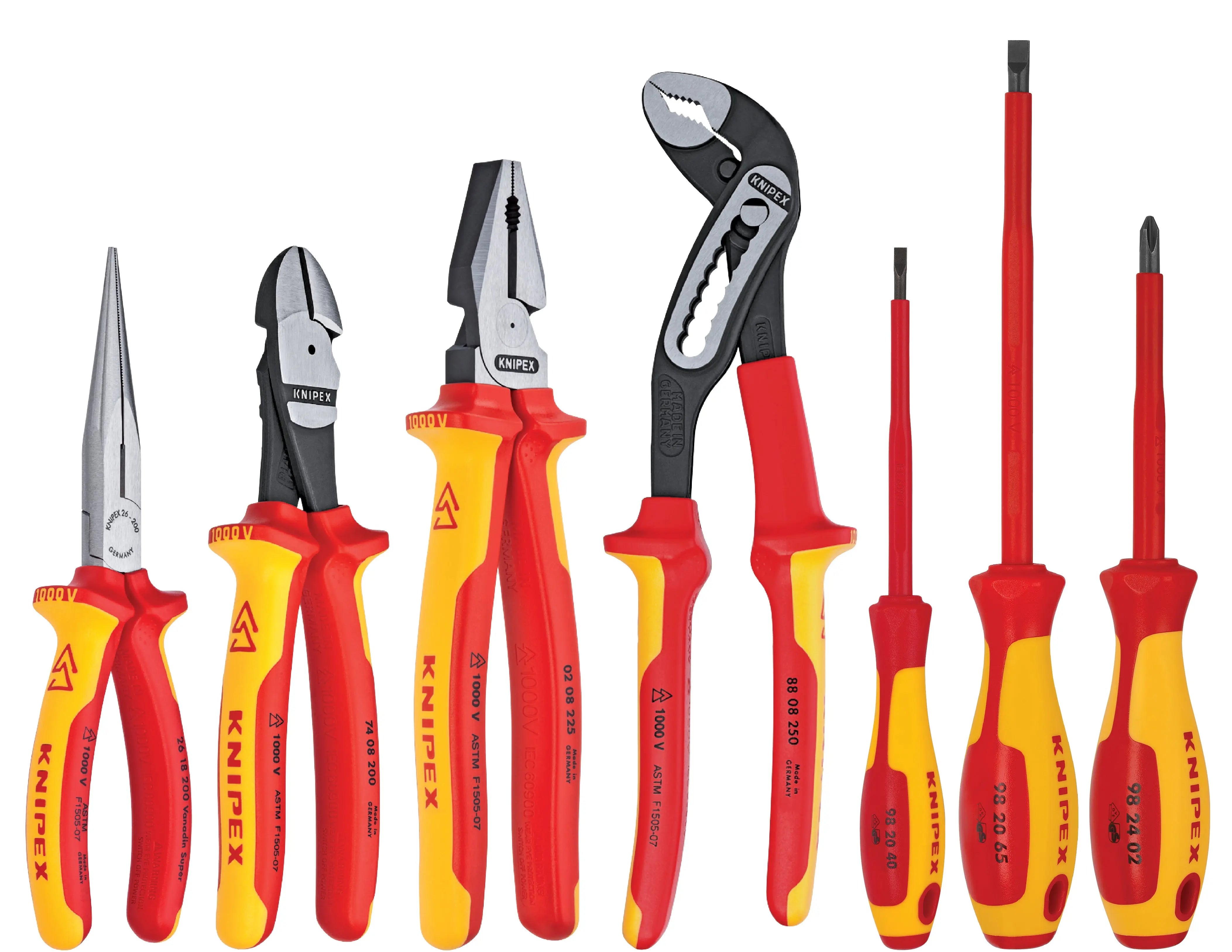 Knipex 9K 98 98 27 US KN | 7 Pc Pliers/Screwdriver Tool Set, 1000V, Nylon Pouch Knipex