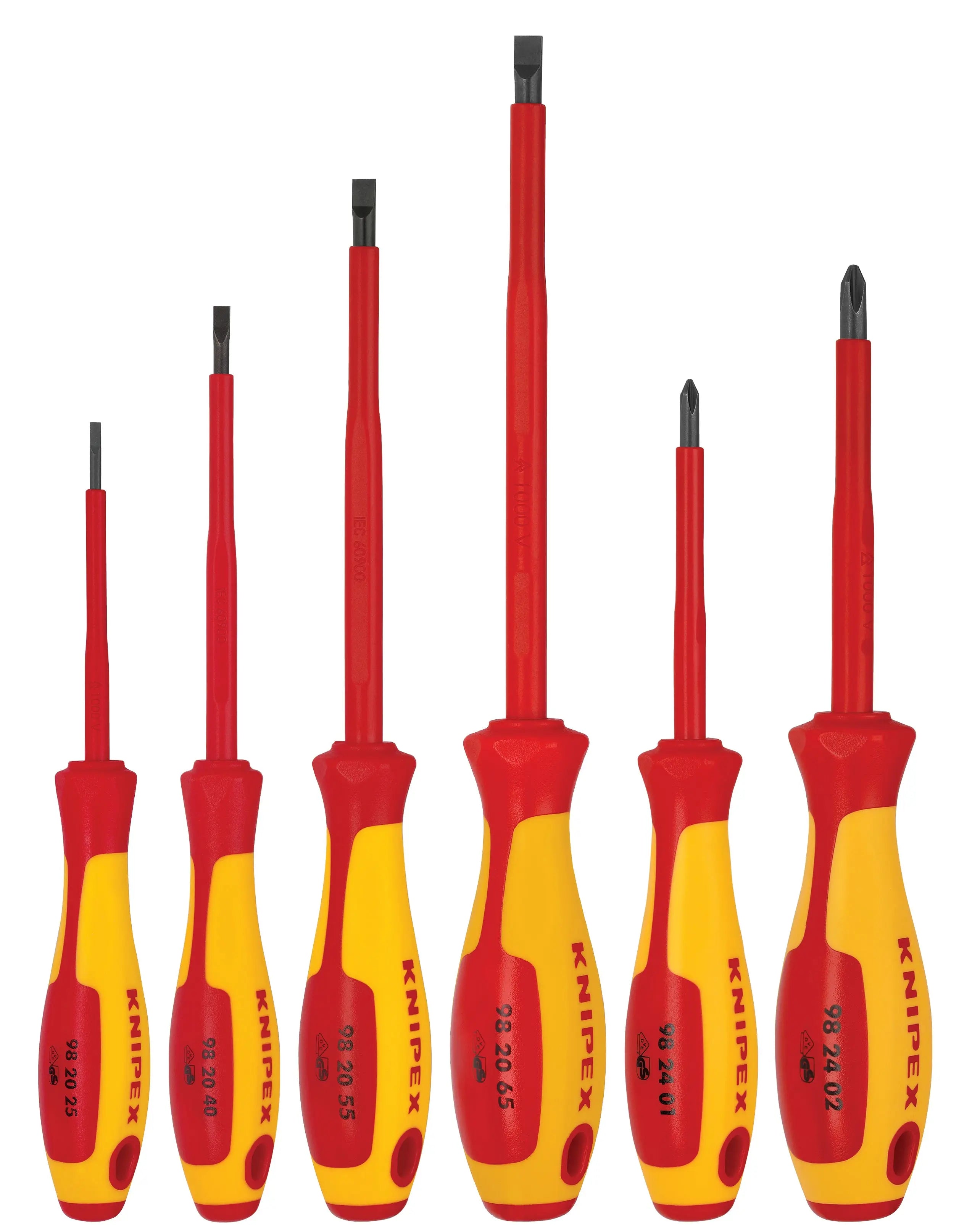 Knipex 9K 98 98 33 US KN | 6 Pc Screwdriver Set, 1000V Insulated Knipex