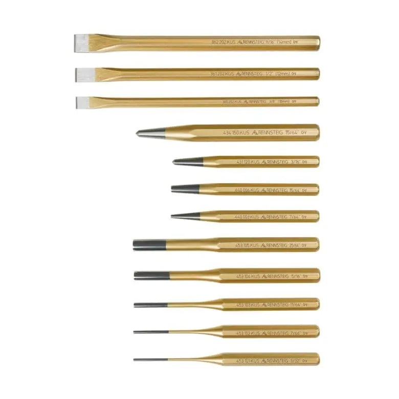 Knipex Set of 12 Punch and Chisel - KN 9R 400 012 Knipex