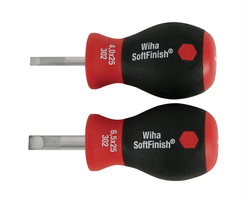Wiha 31193, SoftFinish® Stubby Slotted 2 Pc. Set Wiha