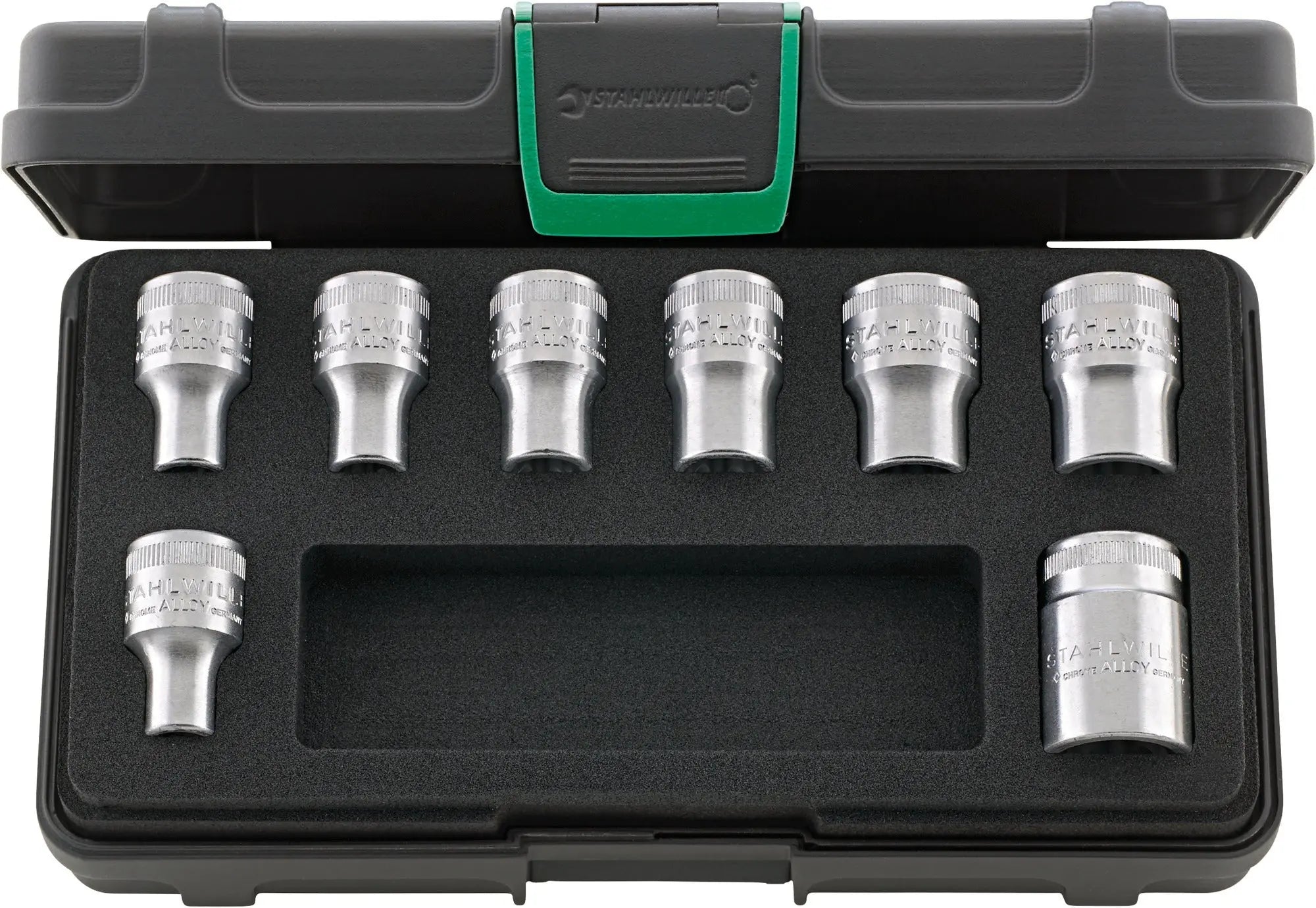 Stahlwille Set of 8 1/2 in Drive Torx Socket - ST 96033704 Stahlwille