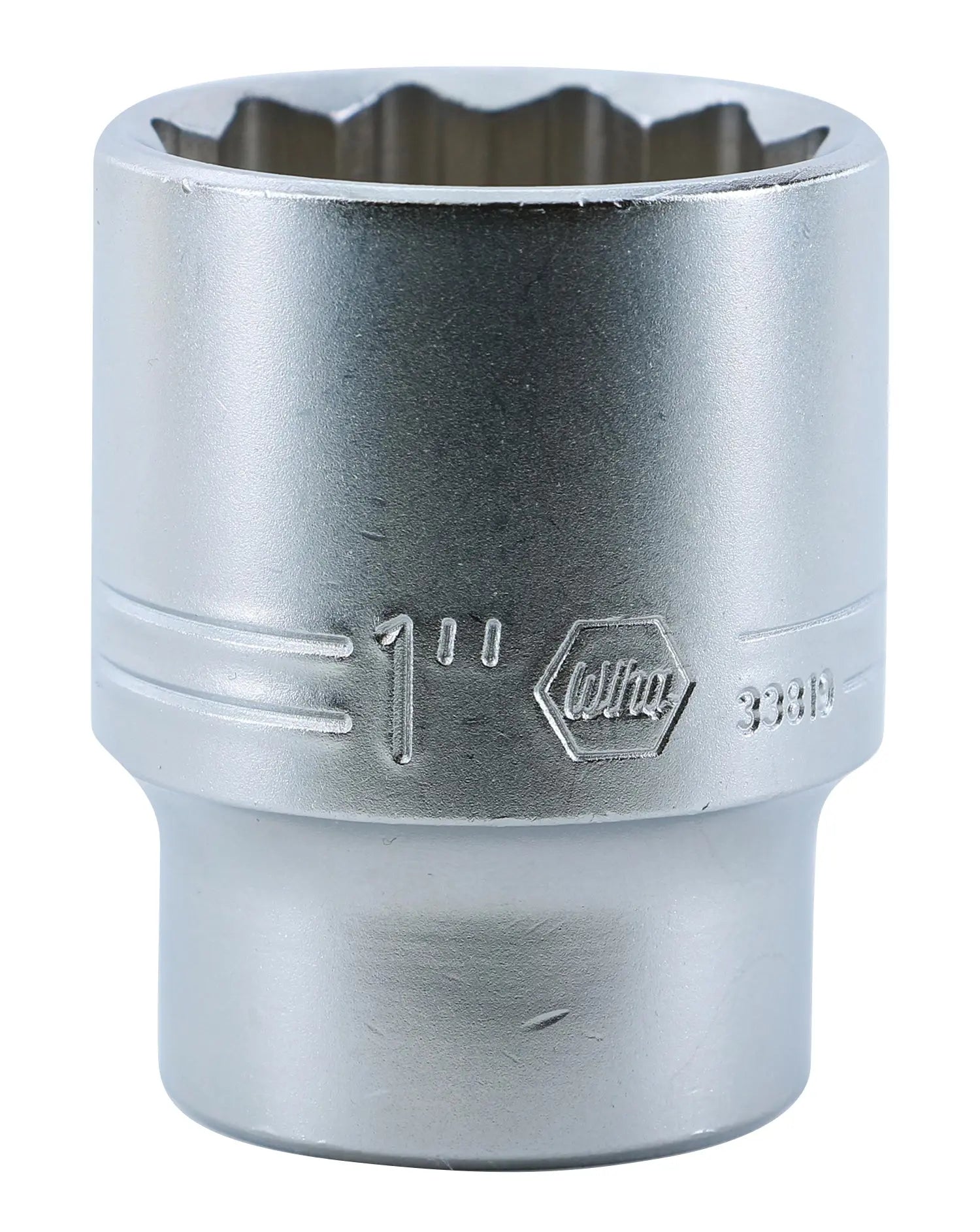 Wiha 33819, 1/2" Drive Deep Socket, 12 Point, 1" Wiha