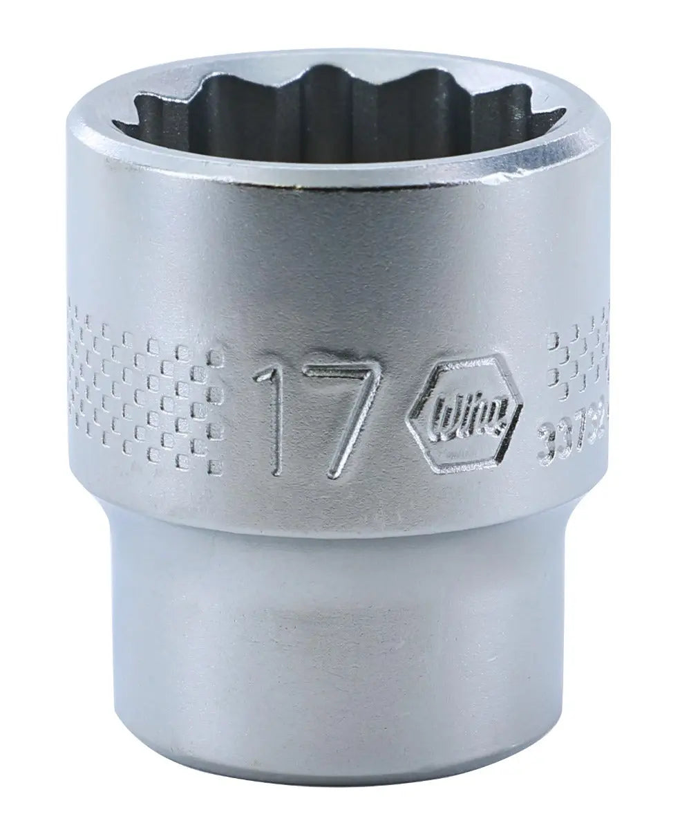 Wiha 33732, 3/8" Drive Socket, 12 Point, 17.0mm Wiha