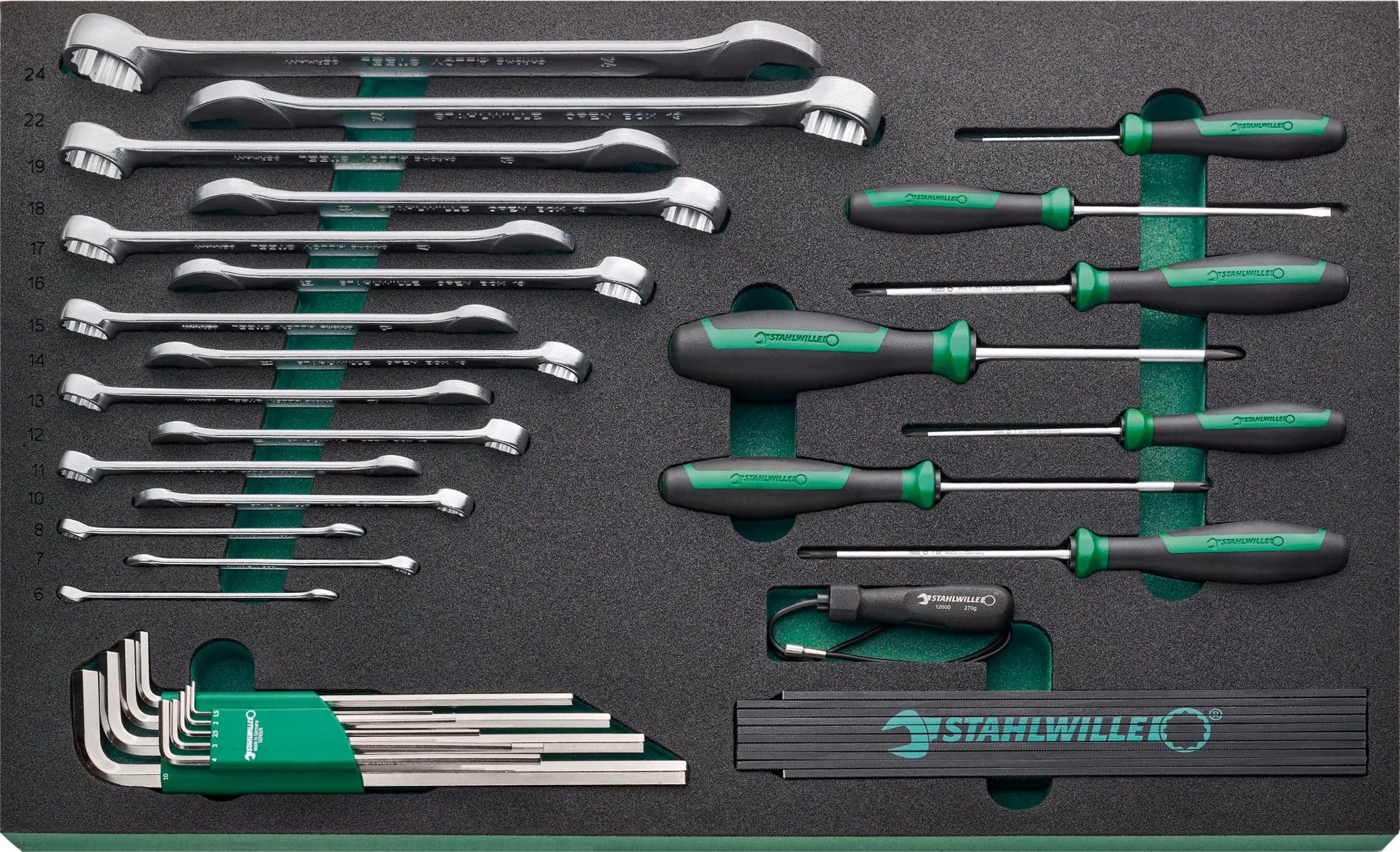 Stahlwille Set of 130 Assortment Tool with Trolley and TCS Insert - ST 98830177 Stahlwille