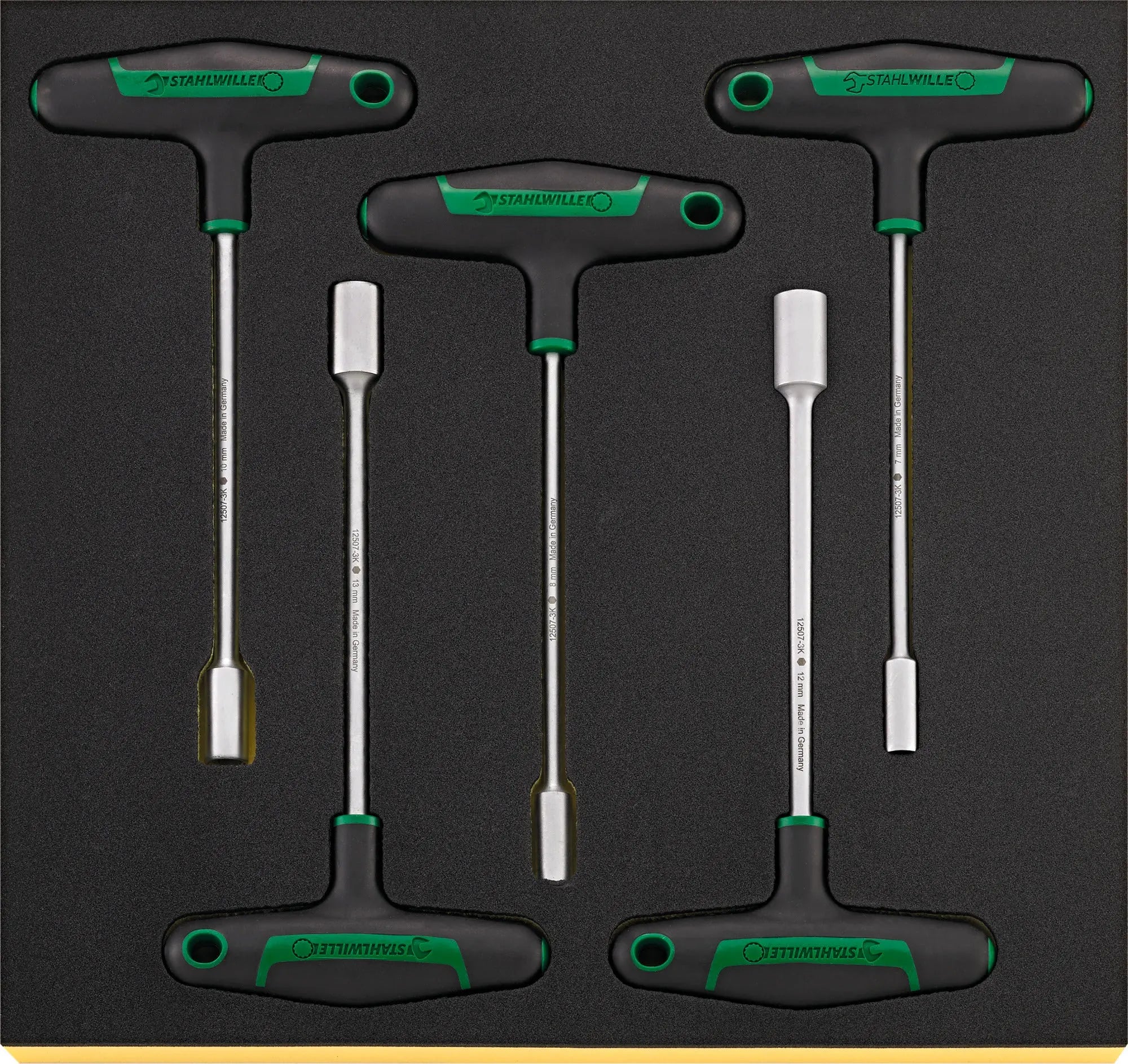 Stahlwille Set of 5 Hexagon T-Handle Drall Socket Screwdriver - ST 96838761 Stahlwille