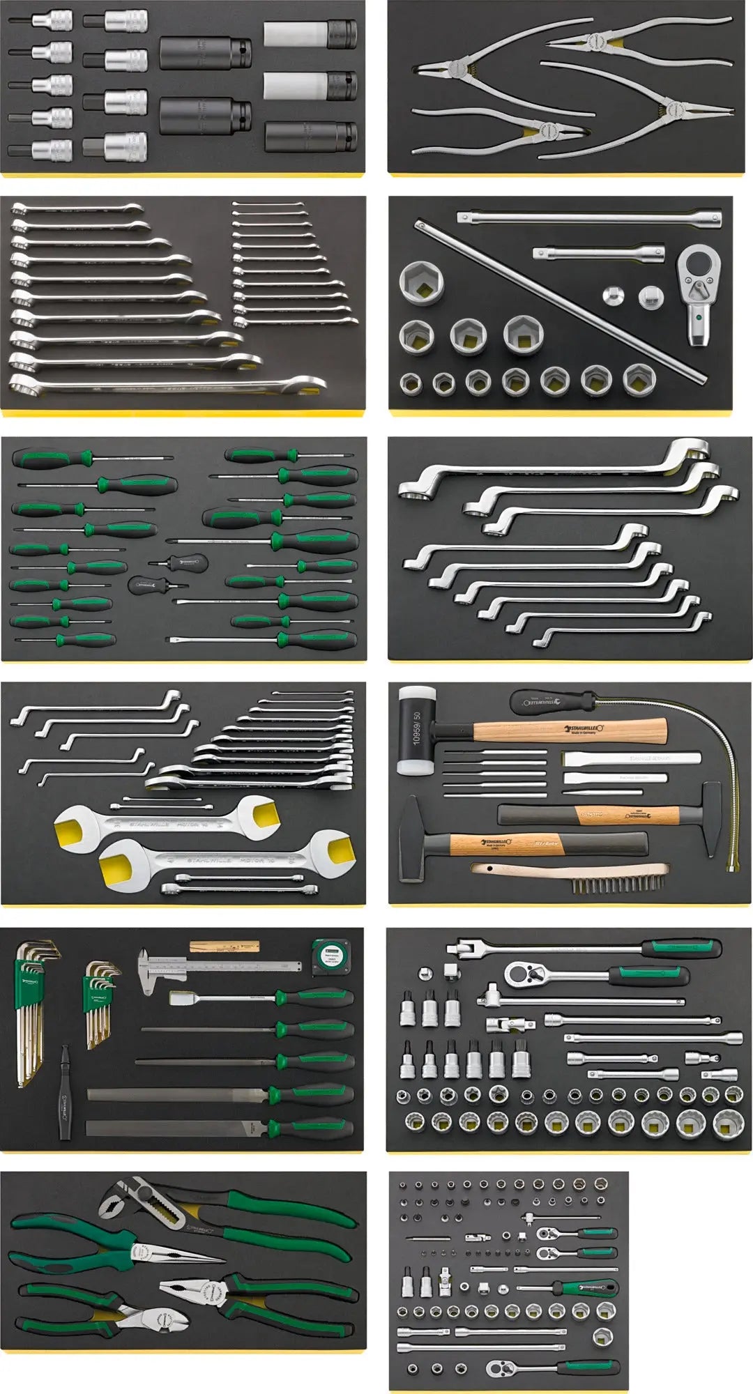 Stahlwille Set of 264 Workshop Tool for Mercedes-Benz Trucks with TCS Insert - ST 97830209 Stahlwille