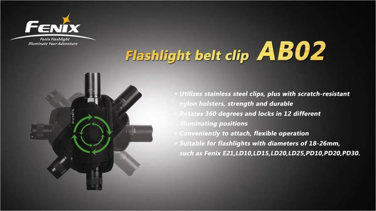 Fenix Flashlight Belt Clip - F FX-AB02 Fenix