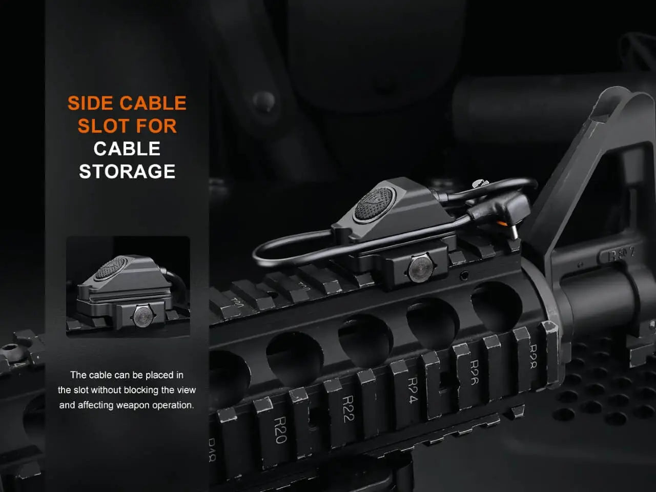 Fenix Tactical Remote Pressure Switch, 45 deg Angle - F FX-AER06S Fenix