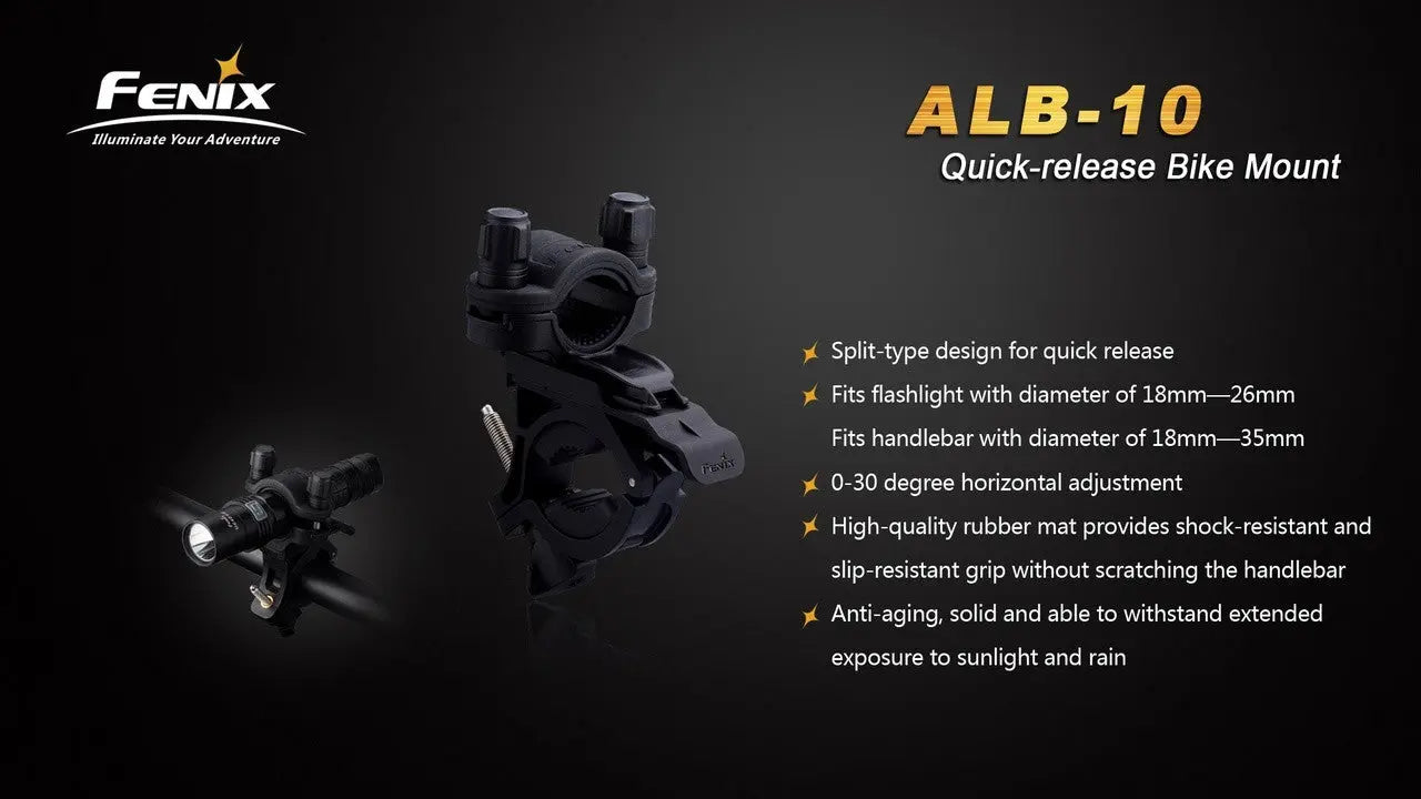 Fenix Quick-Release Bike Mount - F FX-ALB10 Fenix