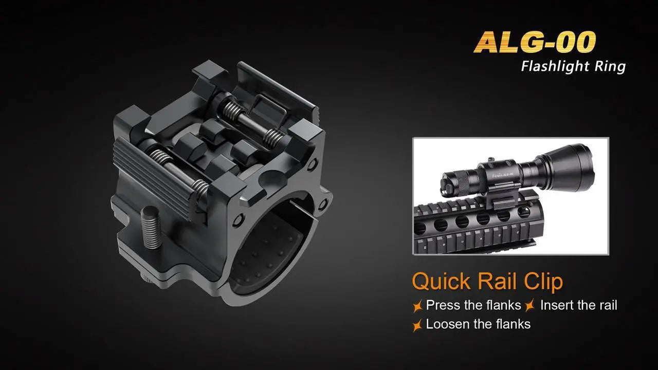 Fenix Quick-Release Tactical Flashlight Rail Mount - F FX-ALG00 Fenix