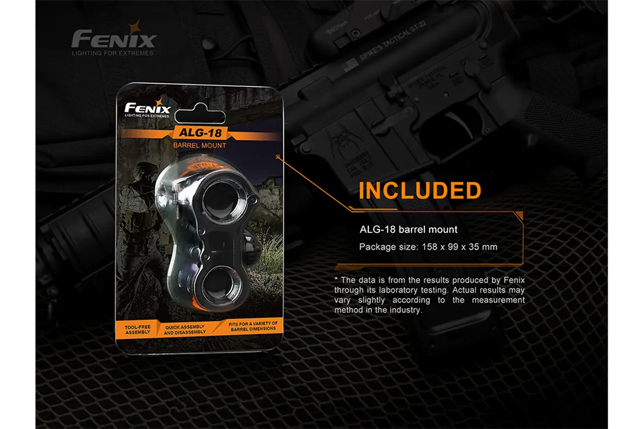 Fenix Flashlight Barrel Mount - F FX-ALG18 Fenix