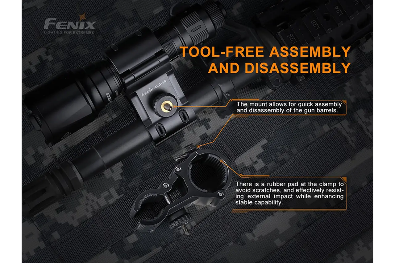 Fenix Flashlight Barrel Mount - F FX-ALG18 Fenix