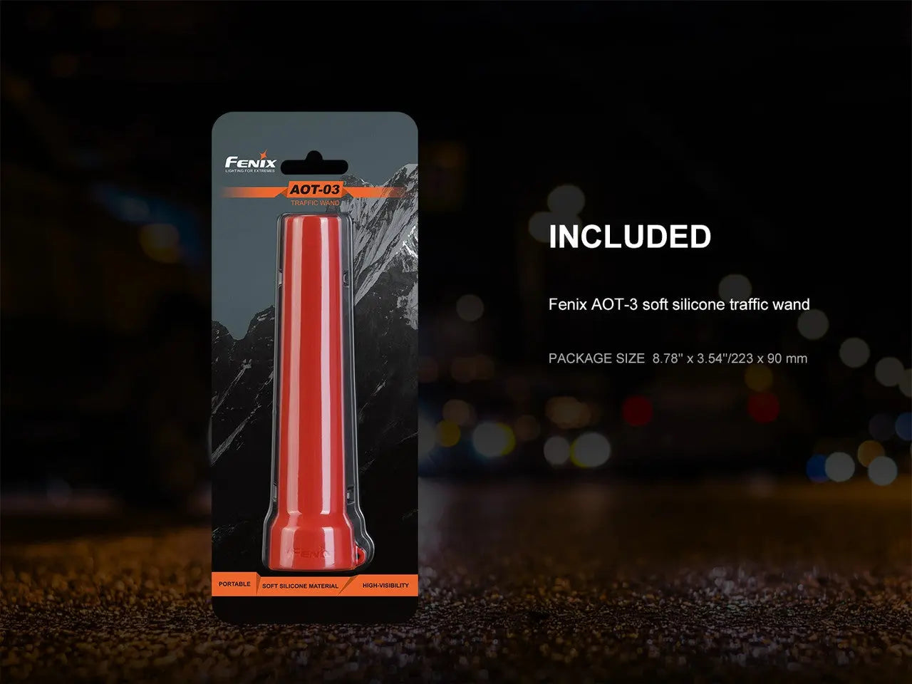 Fenix Traffic Wand, Head Diameter 25.4 - 34mm - F FX-AOT-03-WHITE Fenix