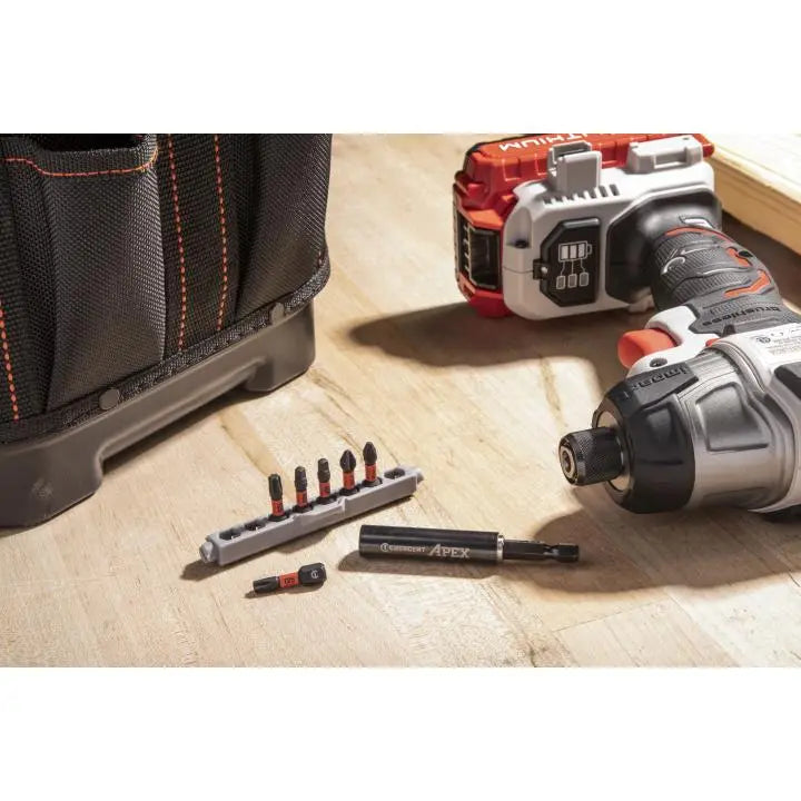 CRESCENT Set of 7 Vortex Bit and Finder Sleeve - GW CABDG1R-7 Bit Set CRESCENT