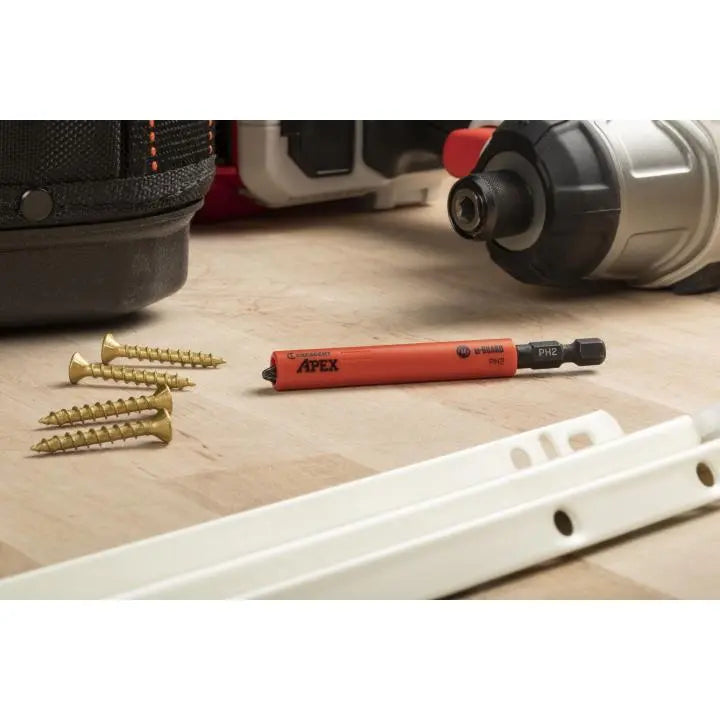 CRESCENT Set of 2 Phillips U-Guard Covered Impact Power Bit, PH2 x 3-1/2 in - GW CAUGB3BPH2 Power Bit Set CRESCENT