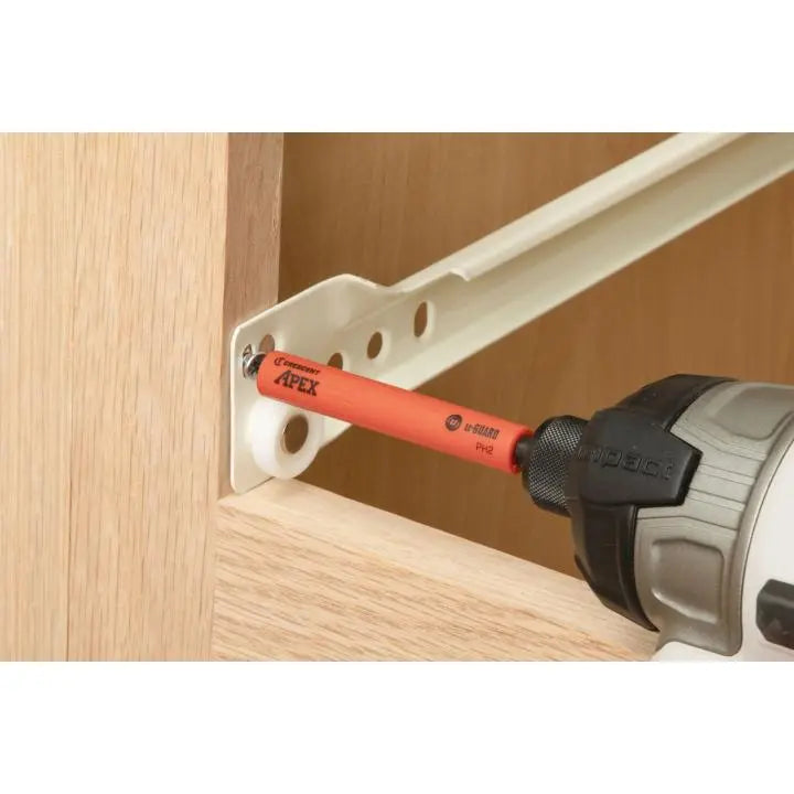CRESCENT Set of 2 Phillips U-Guard Covered Impact Power Bit, PH2 x 3-1/2 in - GW CAUGB3BPH2 Power Bit Set CRESCENT