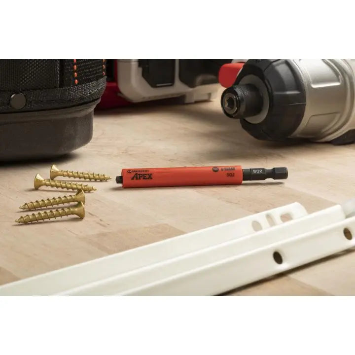 CRESCENT Set of 2 Square U-Guard Covered Impact Power Bit, PH2 x 3-1/2 in - GW CAUGB3BSQ2 Power Bit Set CRESCENT