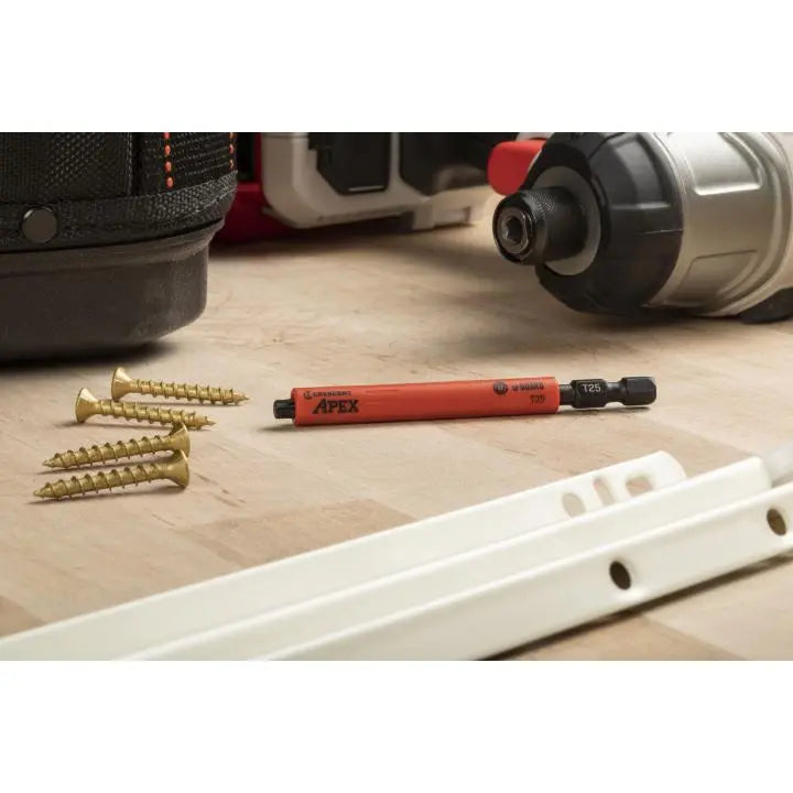 CRESCENT Set of 2 Torx U-Guard Covered Impact Power Bit, T25 x 3-1/2 in - GW CAUGB3BT25 Power Bit Set CRESCENT