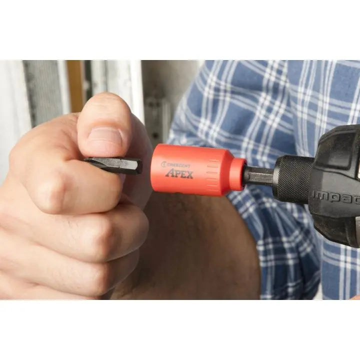 CRESCENT U-Guard Covered Quick Change Magnetic Bit Holder, 2.56 in - GW CAUGBQ2D Bit Holder CRESCENT