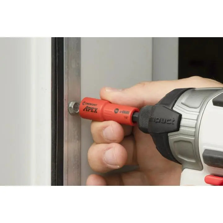 CRESCENT U-Guard Covered Magnetic Nutsetter, 1/4 in - GW CAUGN2DHX16 Nutsetter CRESCENT