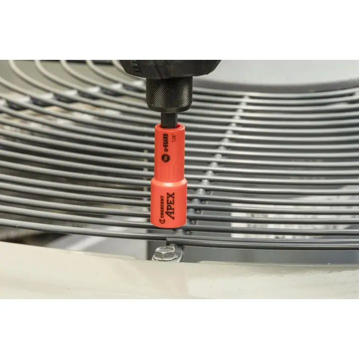 CRESCENT U-Guard Covered Magnetic Nutsetter, 1/4 in - GW CAUGN2DHX16 Nutsetter CRESCENT